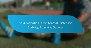 3-1-4 Formation in 9v9 Football: Defensive Stability, Attacking Options