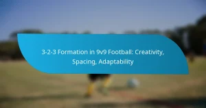 3-2-3 Formation in 9v9 Football: Creativity, Spacing, Adaptability