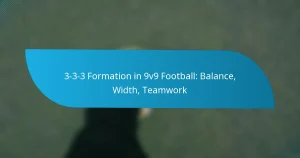 3-3-3 Formation in 9v9 Football: Balance, Width, Teamwork