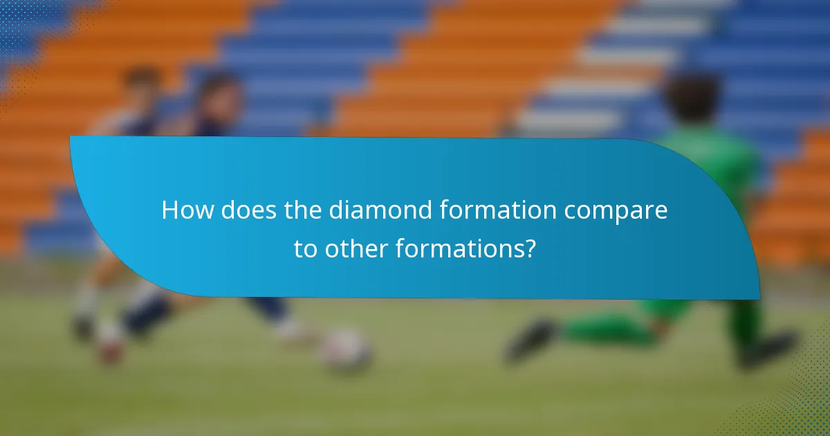 How does the diamond formation compare to other formations?